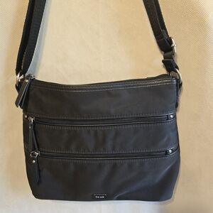 The Sak Black Crossbody Bag with Zippered Pockets